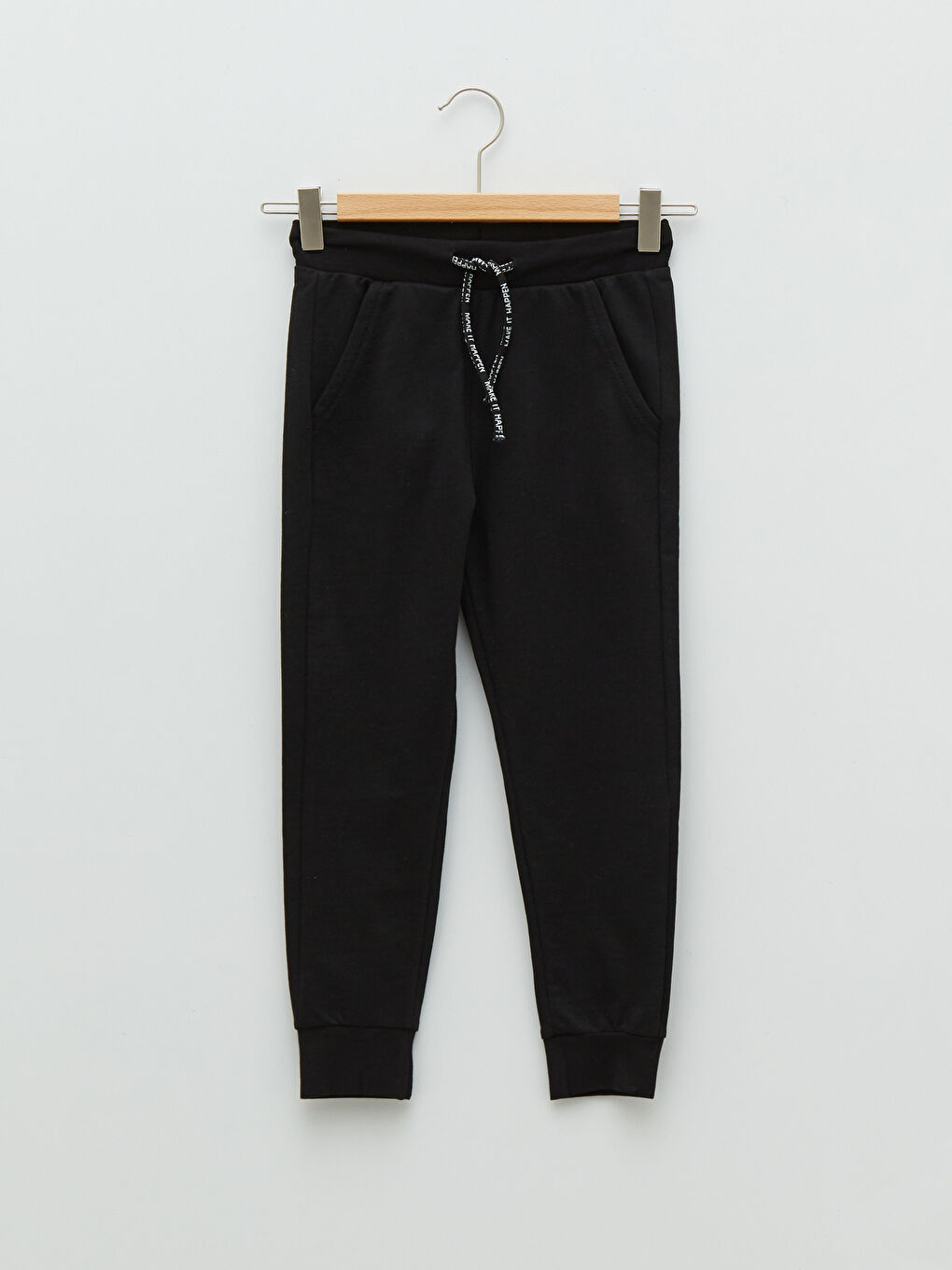 Siyah Beli Lastikli Erkek Çocuk Jogger Eşofman Altı