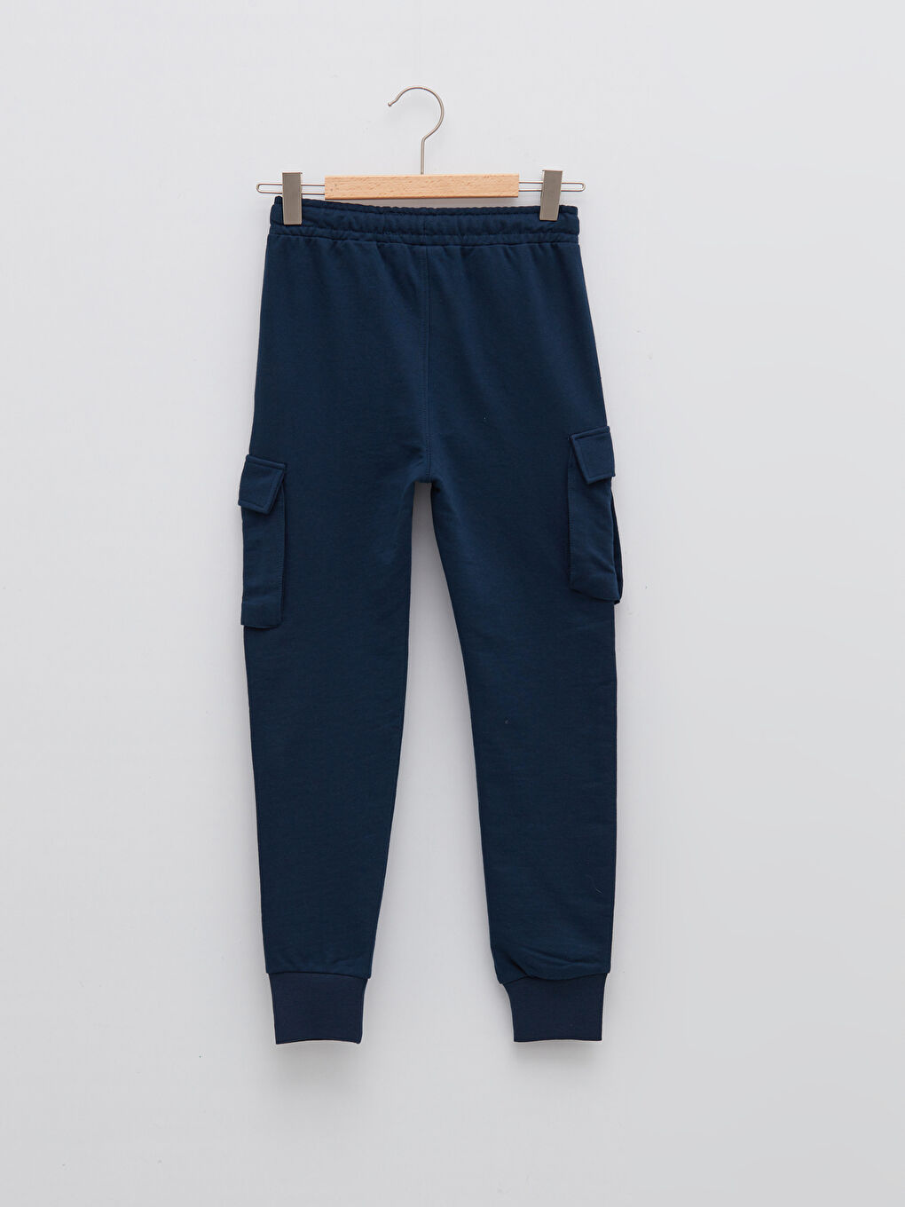 Lacivert Beli Lastikli Basic Erkek Çocuk Jogger Eşofman Altı-1