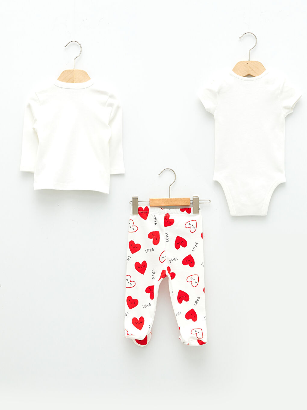 LCW baby V-Ausschnitt Langarm Bedrucktes Baby Mädchen Krankenhaus Outlet Set -S20741Z1-FDU