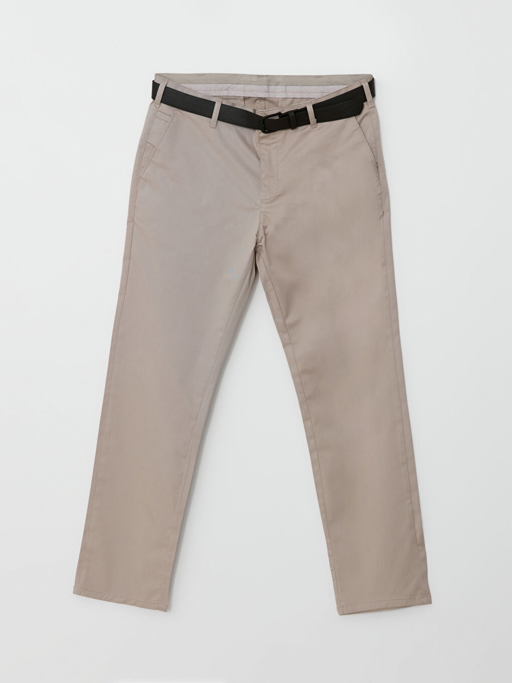 Bej Standart Kalıp Gabardin Erkek Pantolon-5