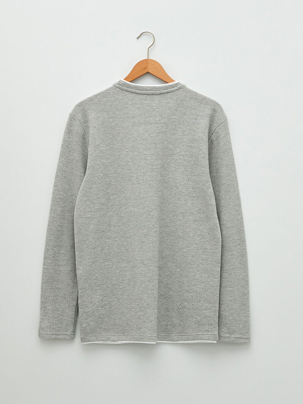 Crew Neck Long Sleeve Men's T-Shirt-6