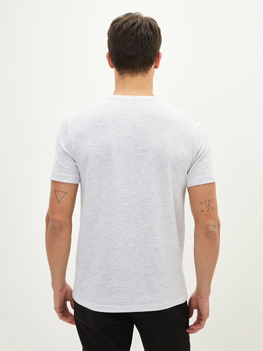 Футболка мужская из джерси с круглым вырезом-4