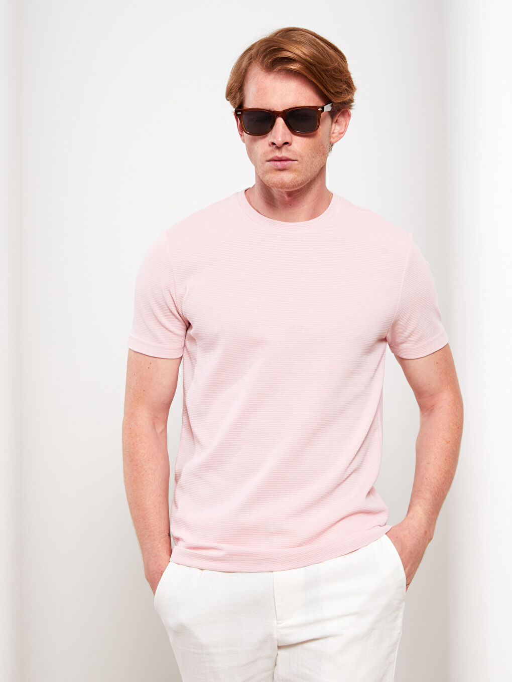 تيشيرت رجالي برقبة دائرية من قماش جيرسي-1