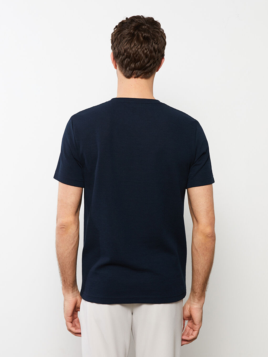 T-shirt pour Hommes en Jersey à Col Rond-4