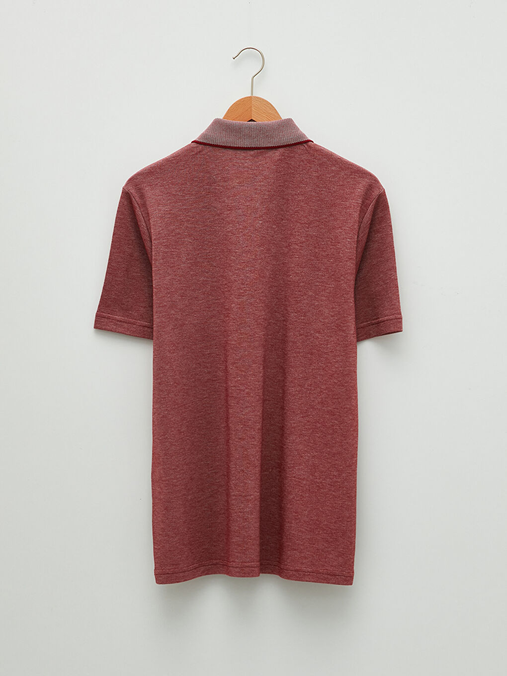 Ерлерге арналған поло жағалы қысқа жең футболка-6