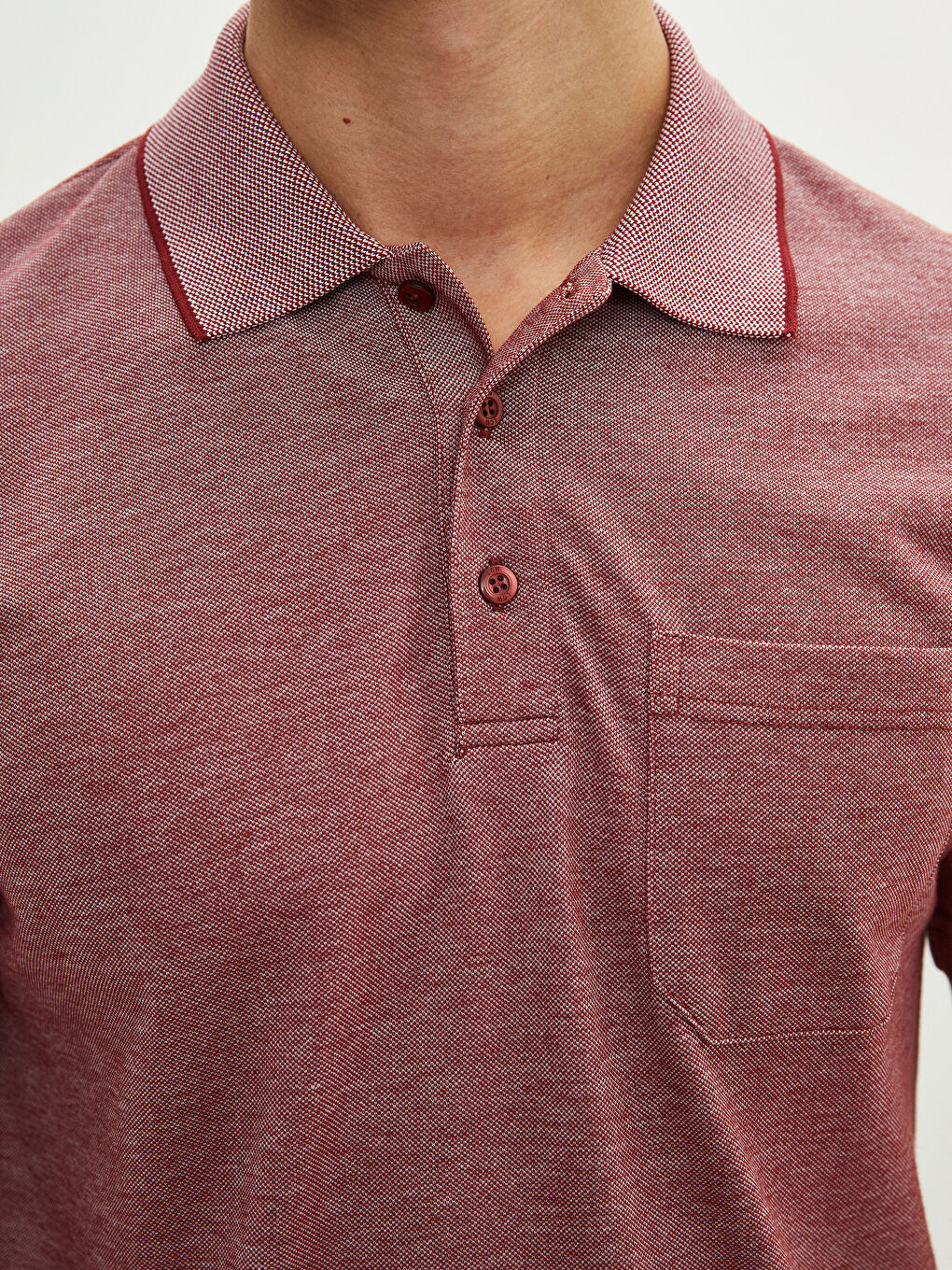 Ерлерге арналған поло жағалы қысқа жең футболка-3