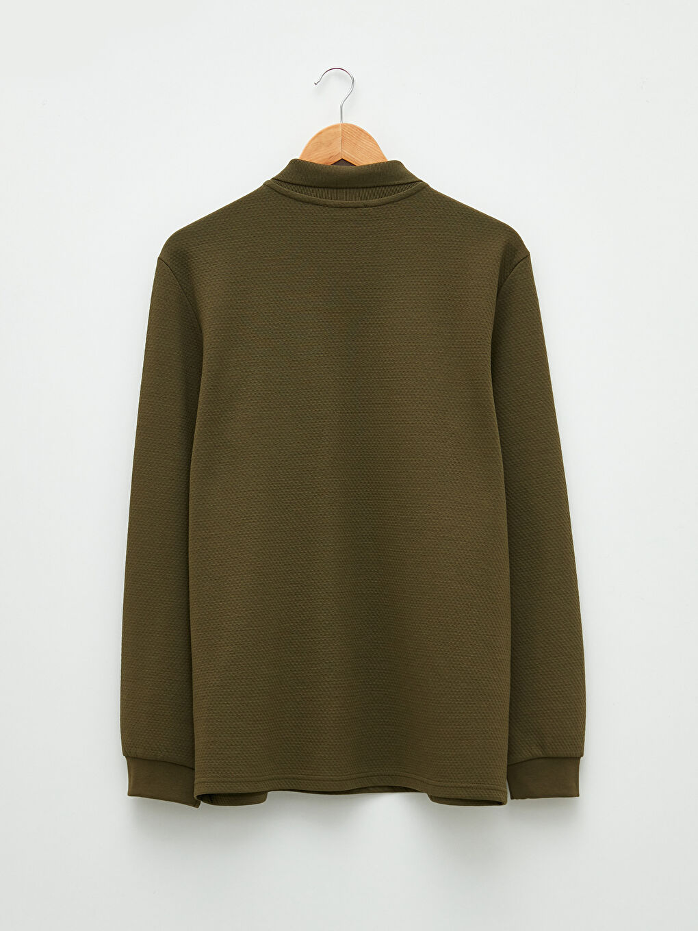 Мужская футболка-поло с длинным рукавом-6