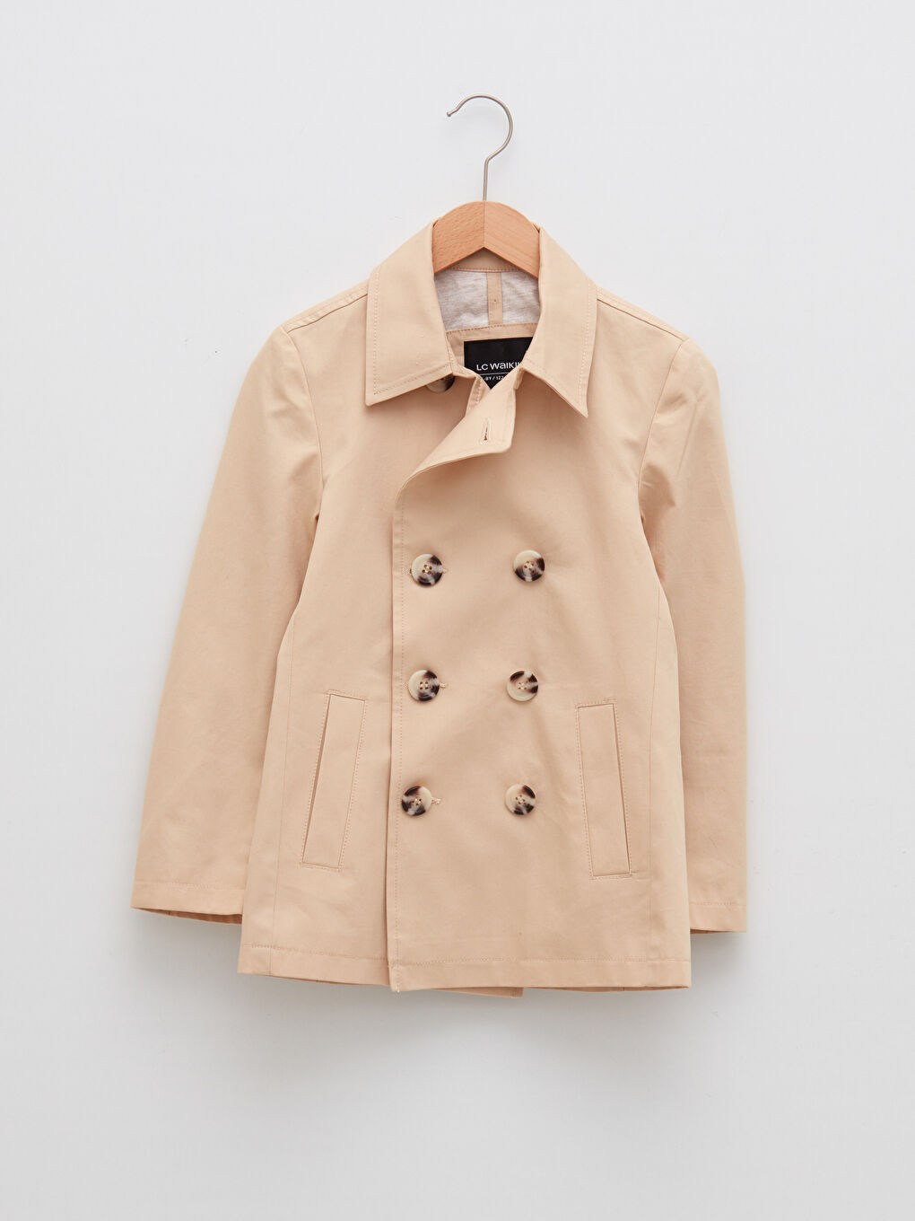Shirt Collar Basic Long Sleeve Boys Trench Coat -S20777Z4-FFR