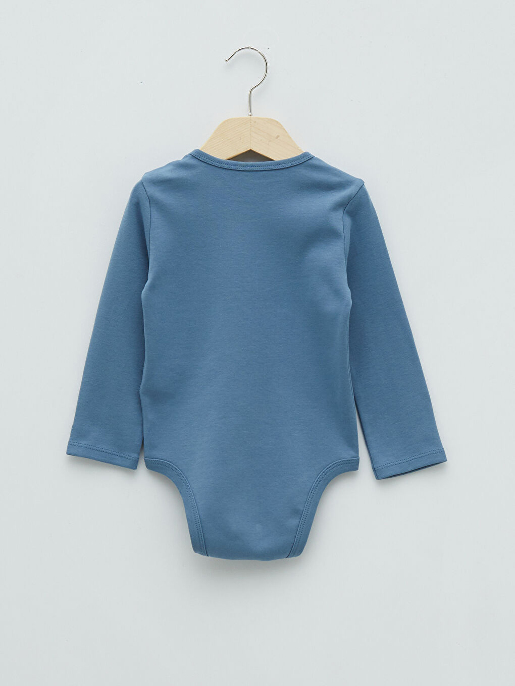 Mavi Bisiklet Yaka Uzun Kollu Baskılı Erkek Bebek Çıtçıtlı Bodysuit  2'li-4