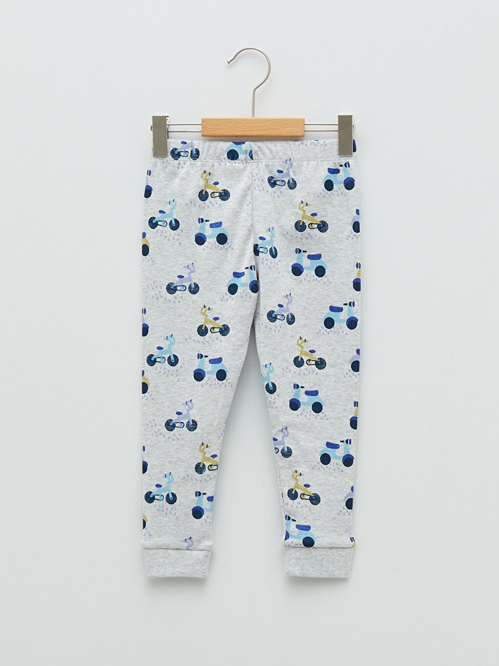 Beli Lastikli Pamuklu Erkek Bebek Pijama Alt 2'li-3