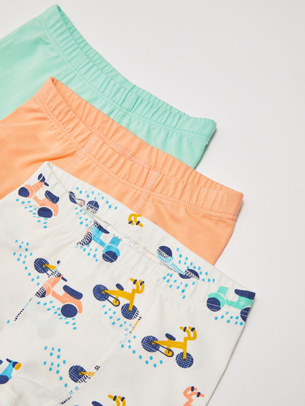 Трусы-боксеры для малышей мальчиков из хлопка с эластичной талией, 3 шт.-2