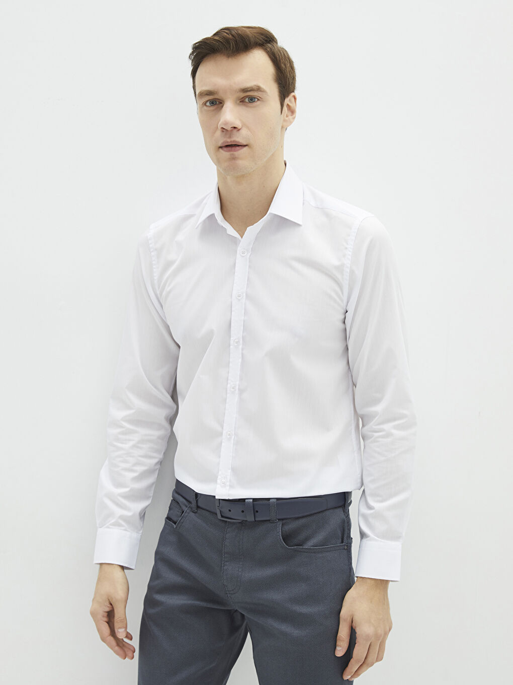 LCWAIKIKI Formal Slim Fit Long Sleeve Poplin Men's Shirt -S20810Z8-Q6K