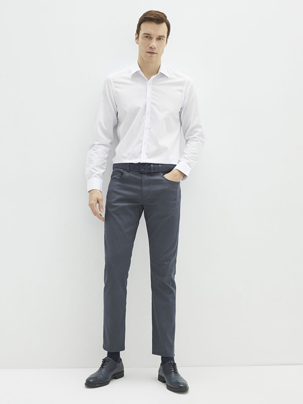 LCWAIKIKI Formal Slim Fit Long Sleeve Poplin Men's Shirt -S20810Z8-Q6K