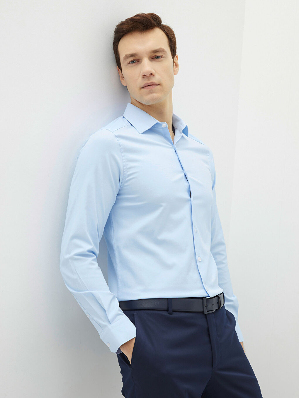 Mavi Slim Fit Uzun Kollu Oxford Erkek Gömlek