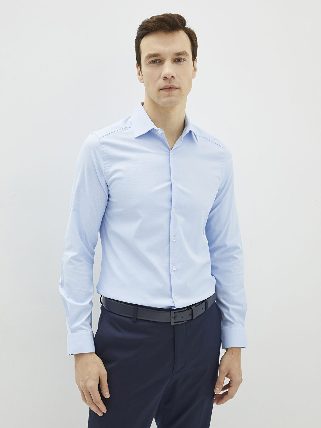 Mavi Slim Fit Uzun Kollu Oxford Erkek Gömlek-1