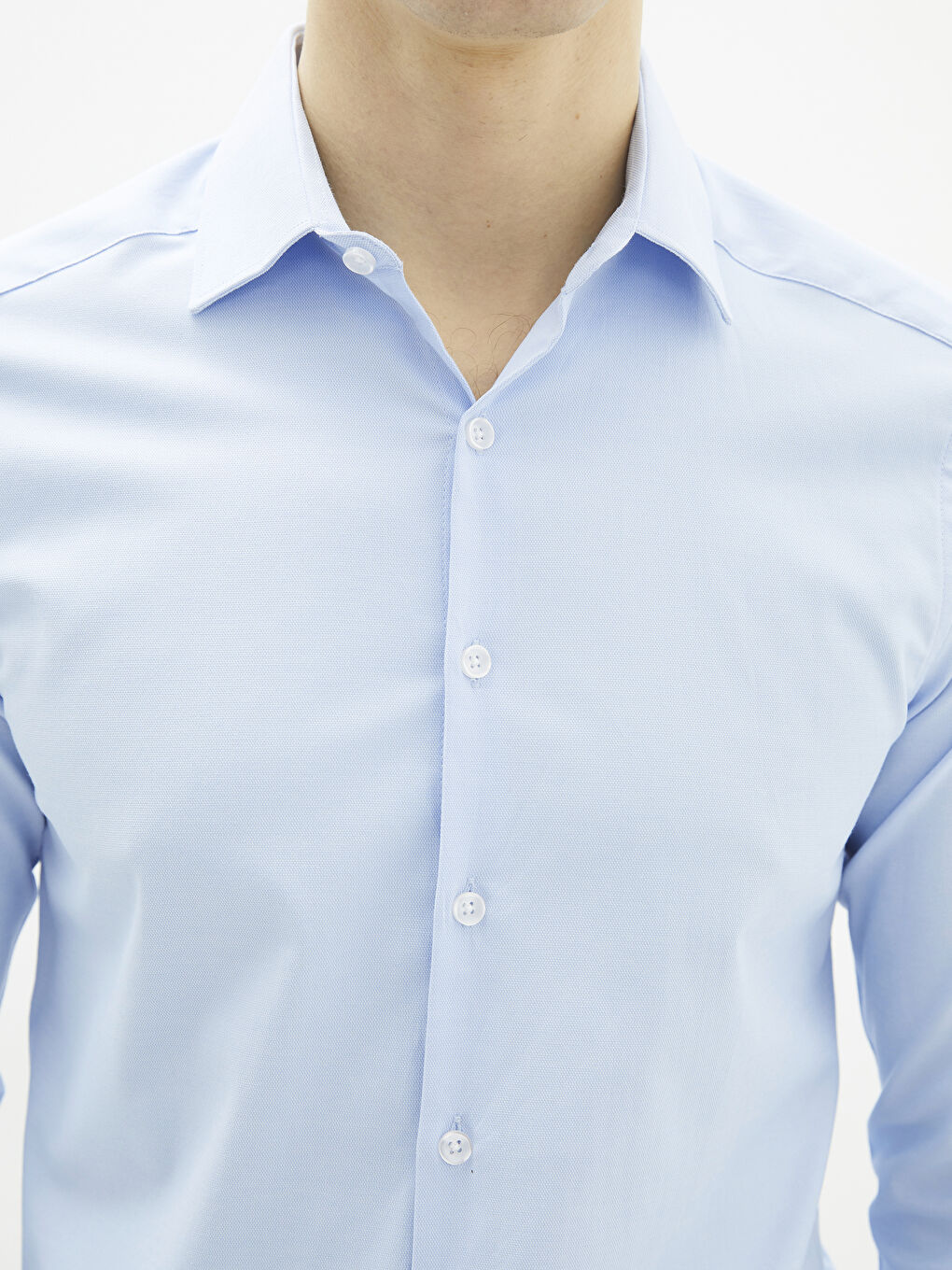 Mavi Slim Fit Uzun Kollu Oxford Erkek Gömlek-3