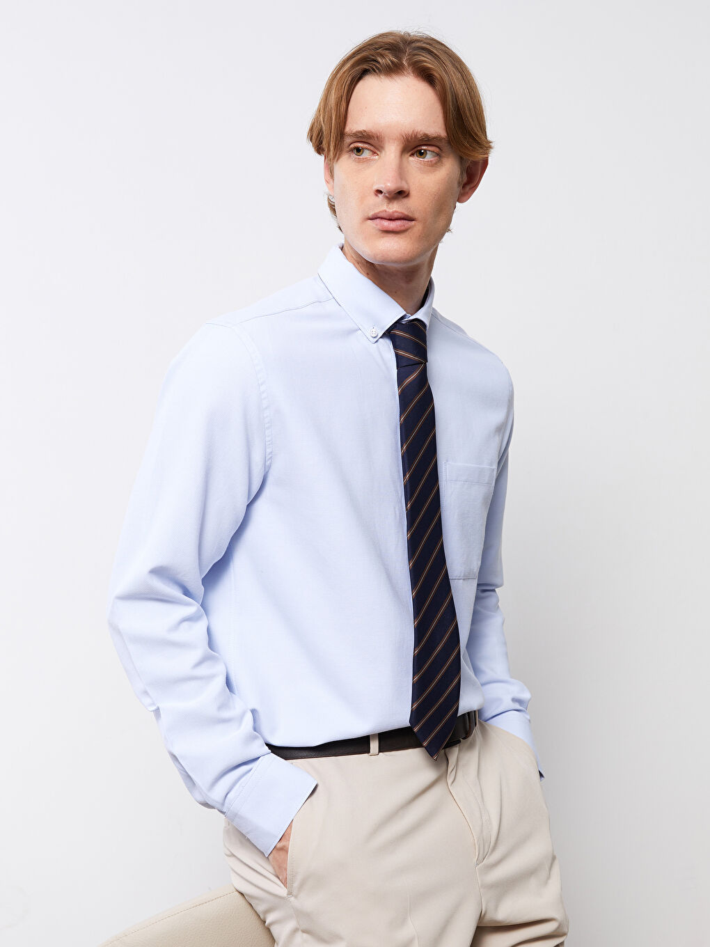 Regular Fit Long Sleeve Men's Shirt