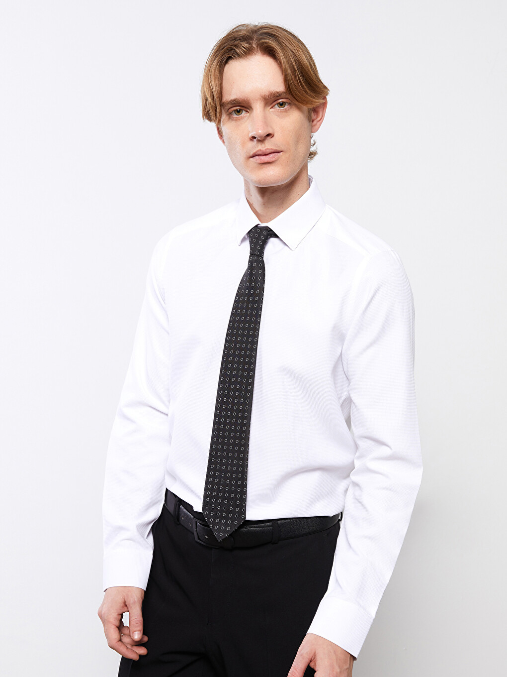 Slim Fit Long Sleeve Men's Shirt