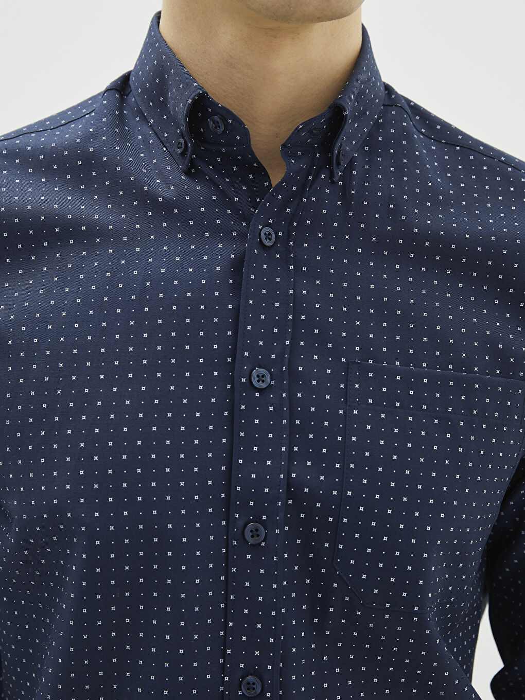 قميص رجالي جبردين مطبوع بأكمام طويلة وقصة عادية-3