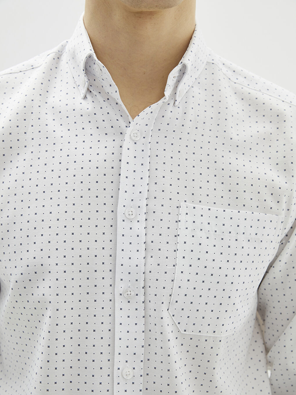 قميص رجالي جبردين مطبوع بأكمام طويلة وقصة عادية-3