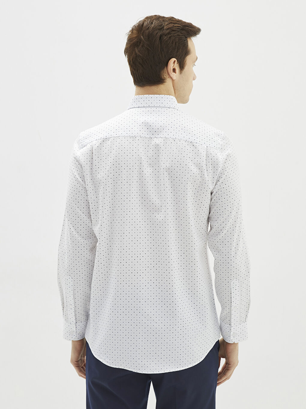 قميص رجالي جبردين مطبوع بأكمام طويلة وقصة عادية-4