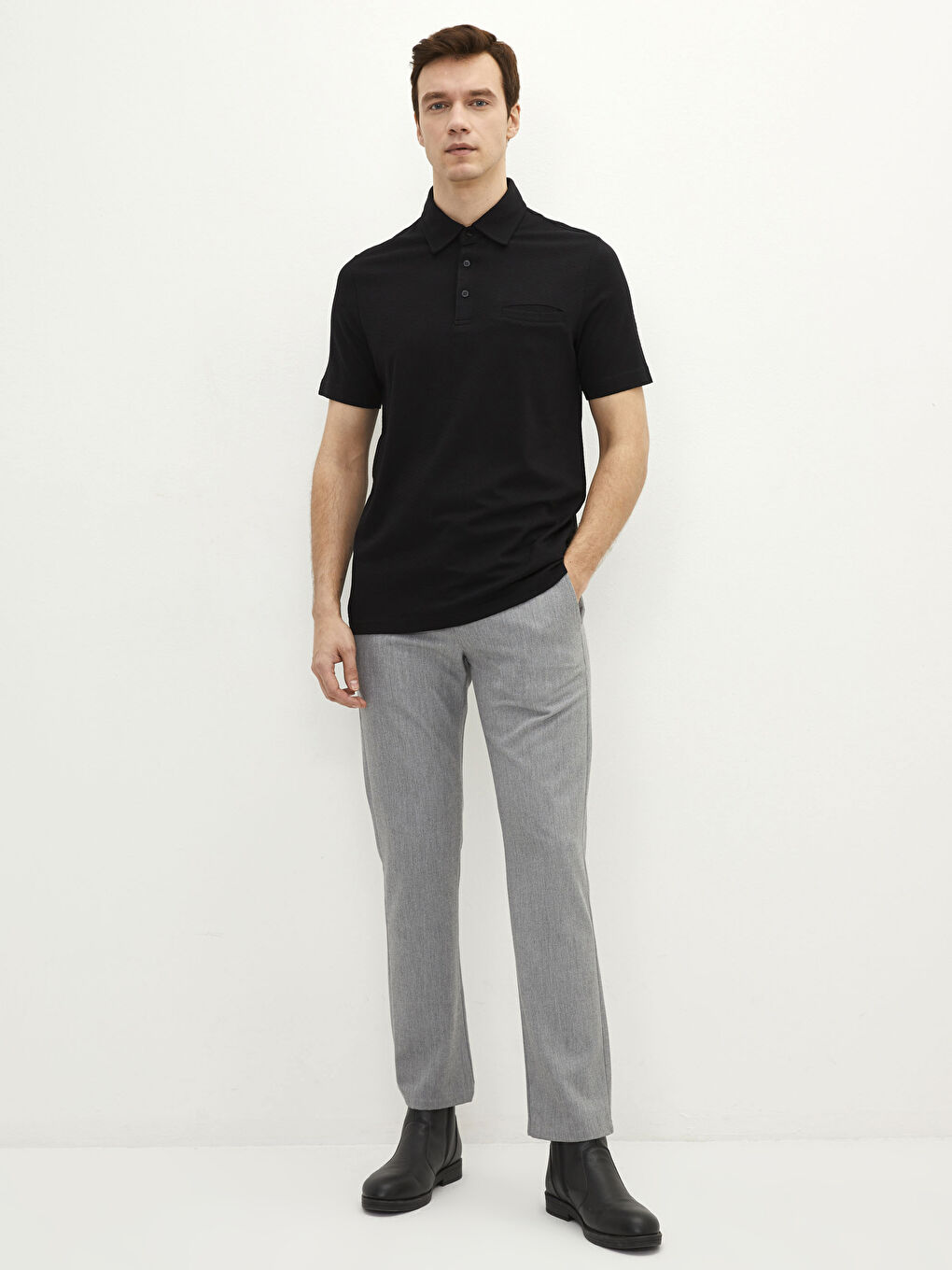 LCWAIKIKI Classic Polo Neck Short Sleeve Men's T-Shirt -S20835Z8-CVL