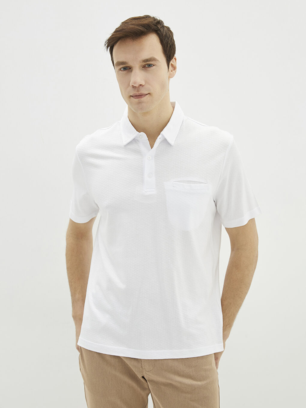 T-shirt homme col polo manches courtes-1
