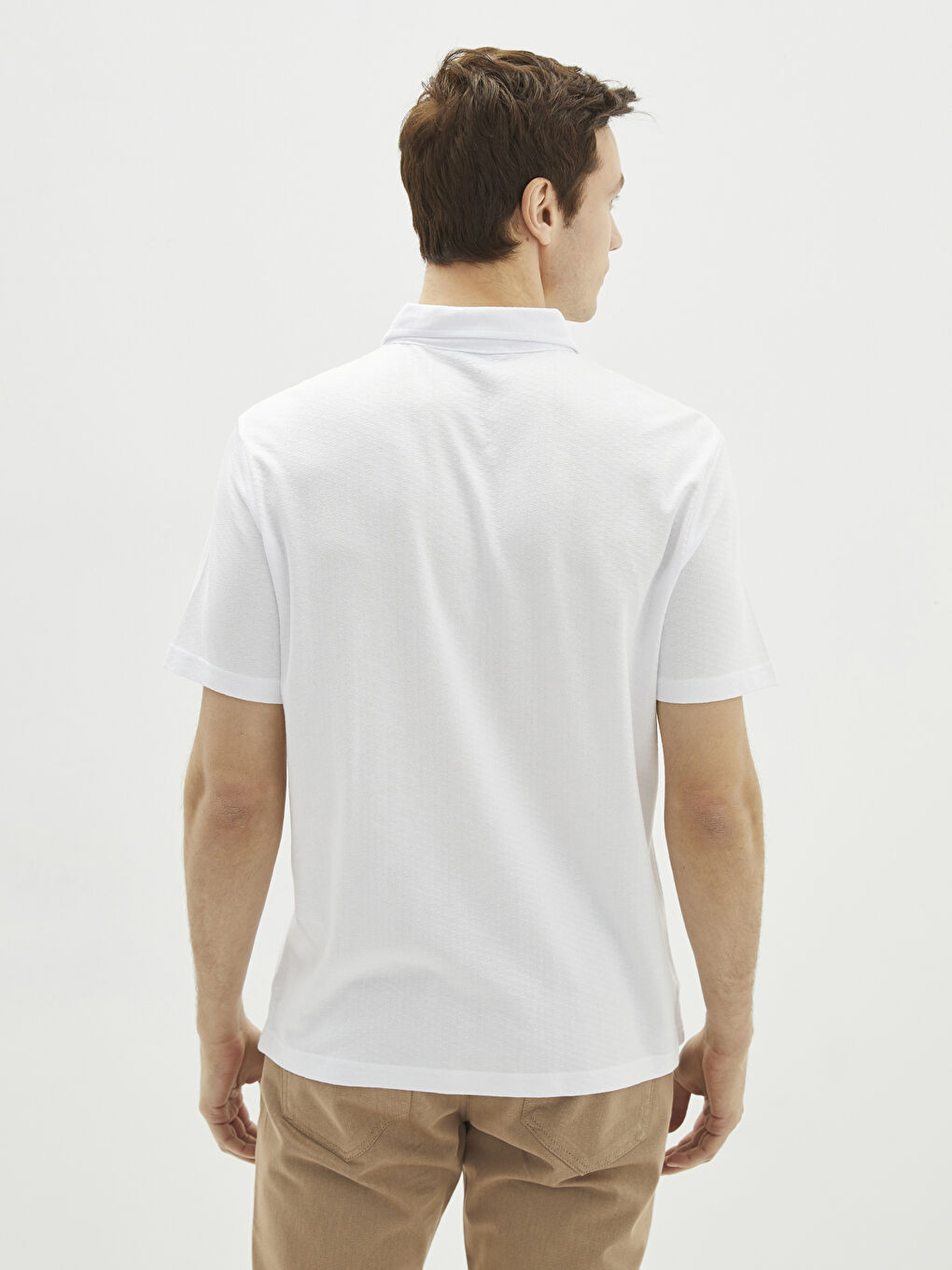 T-shirt homme col polo manches courtes-4