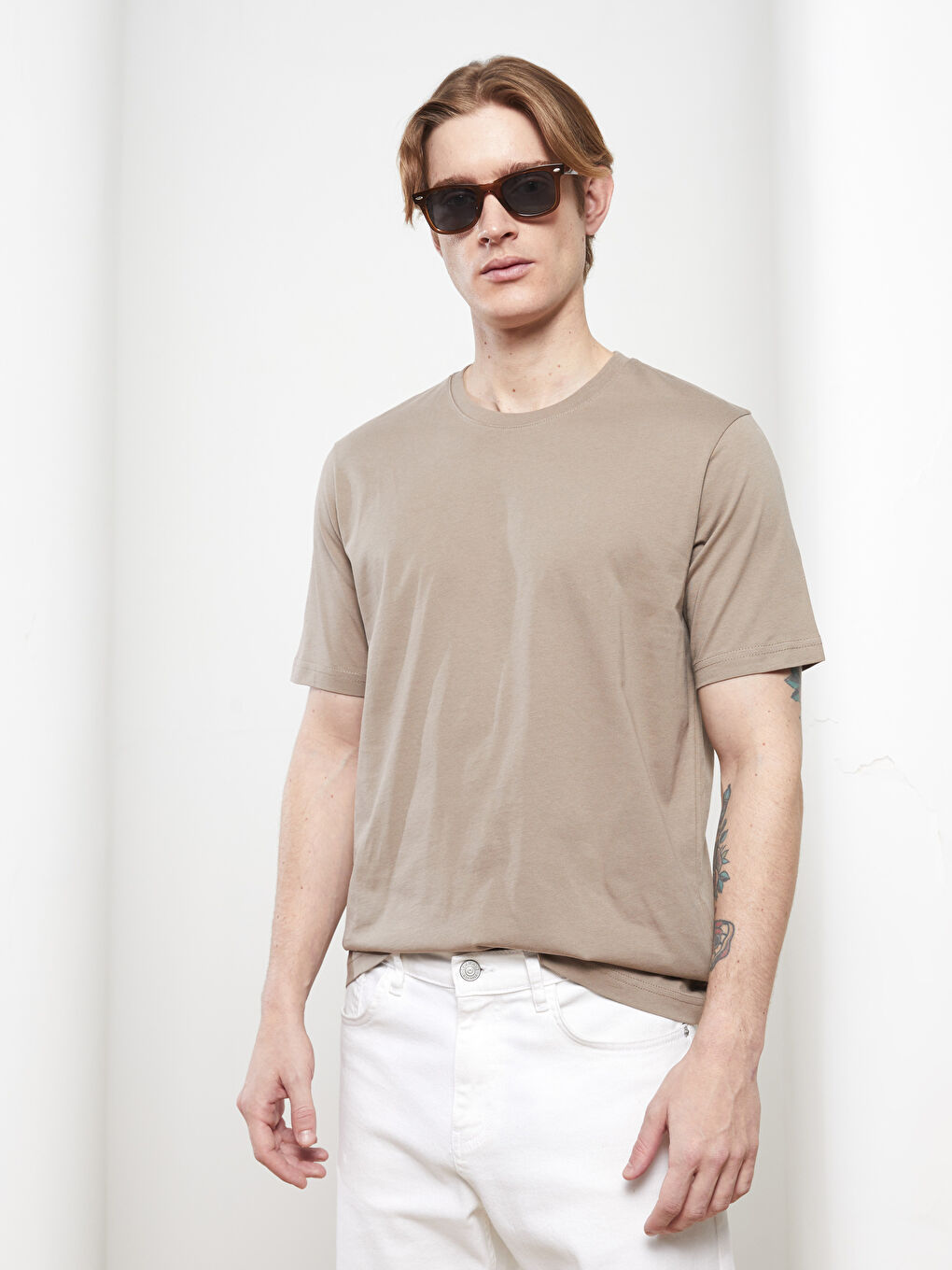 LCWAIKIKI Basic Crew Neck Jersey Men's T-Shirt -S20837Z8-GXJ