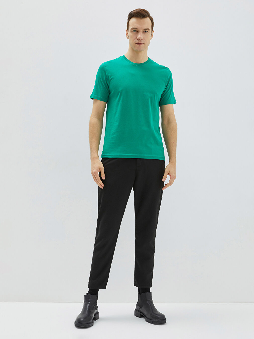 Crew Neck Jersey Men's T-Shirt-2