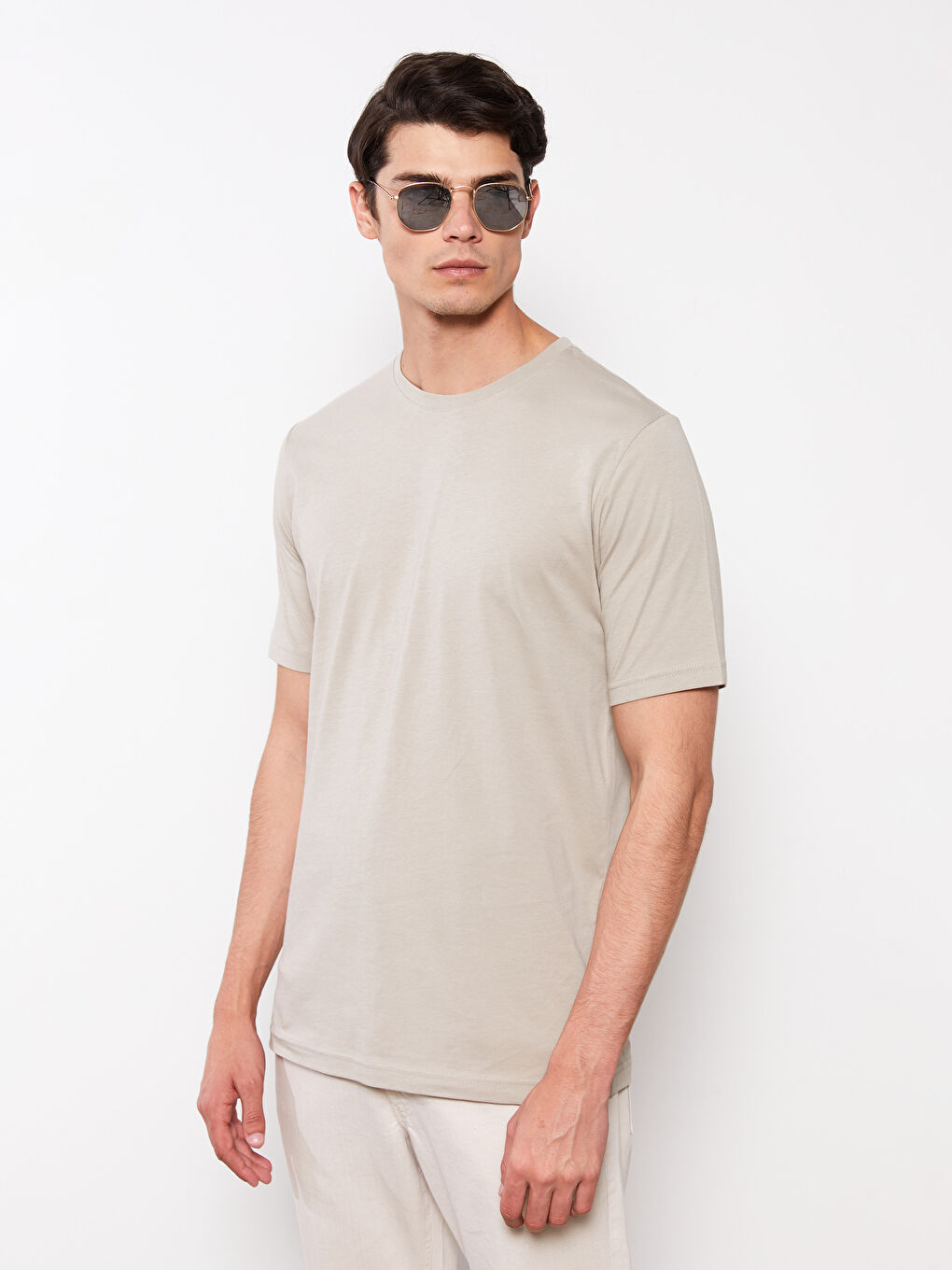 LCWAIKIKI Basic Crew Neck Jersey Men's T-Shirt -S20837Z8-MVK