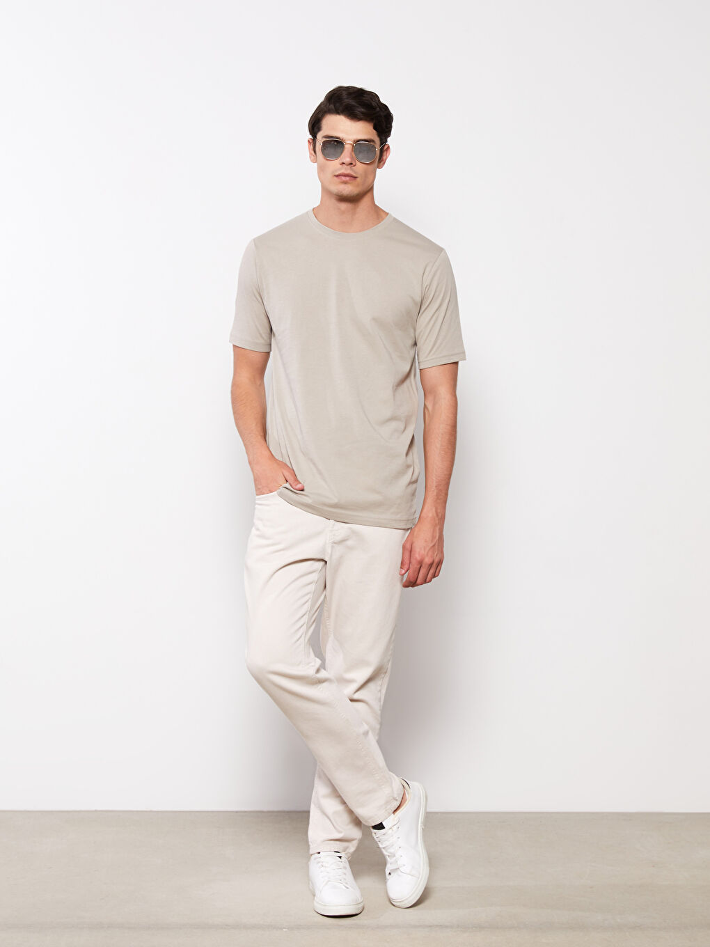 LCWAIKIKI Basic Crew Neck Jersey Men's T-Shirt -S20837Z8-MVK