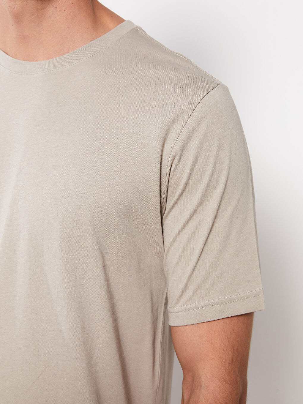 LCWAIKIKI Basic Crew Neck Jersey Men's T-Shirt -S20837Z8-MVK