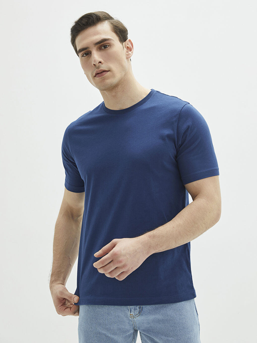 Crew Neck Jersey Men's T-Shirt-1