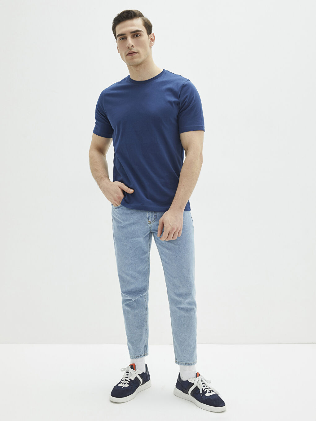 Crew Neck Jersey Men's T-Shirt-2