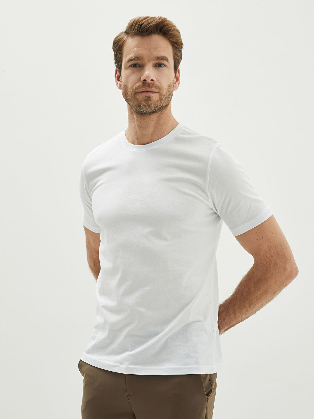 Crew Neck Jersey Men's T-Shirt-1