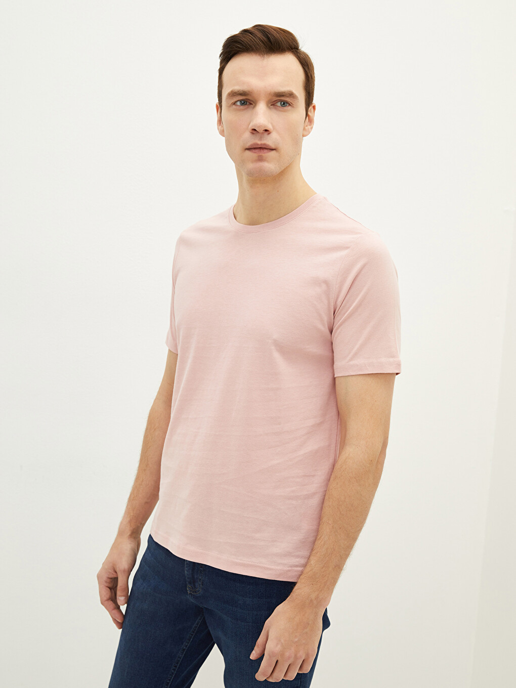 Crew Neck Jersey Men's T-shirt-1