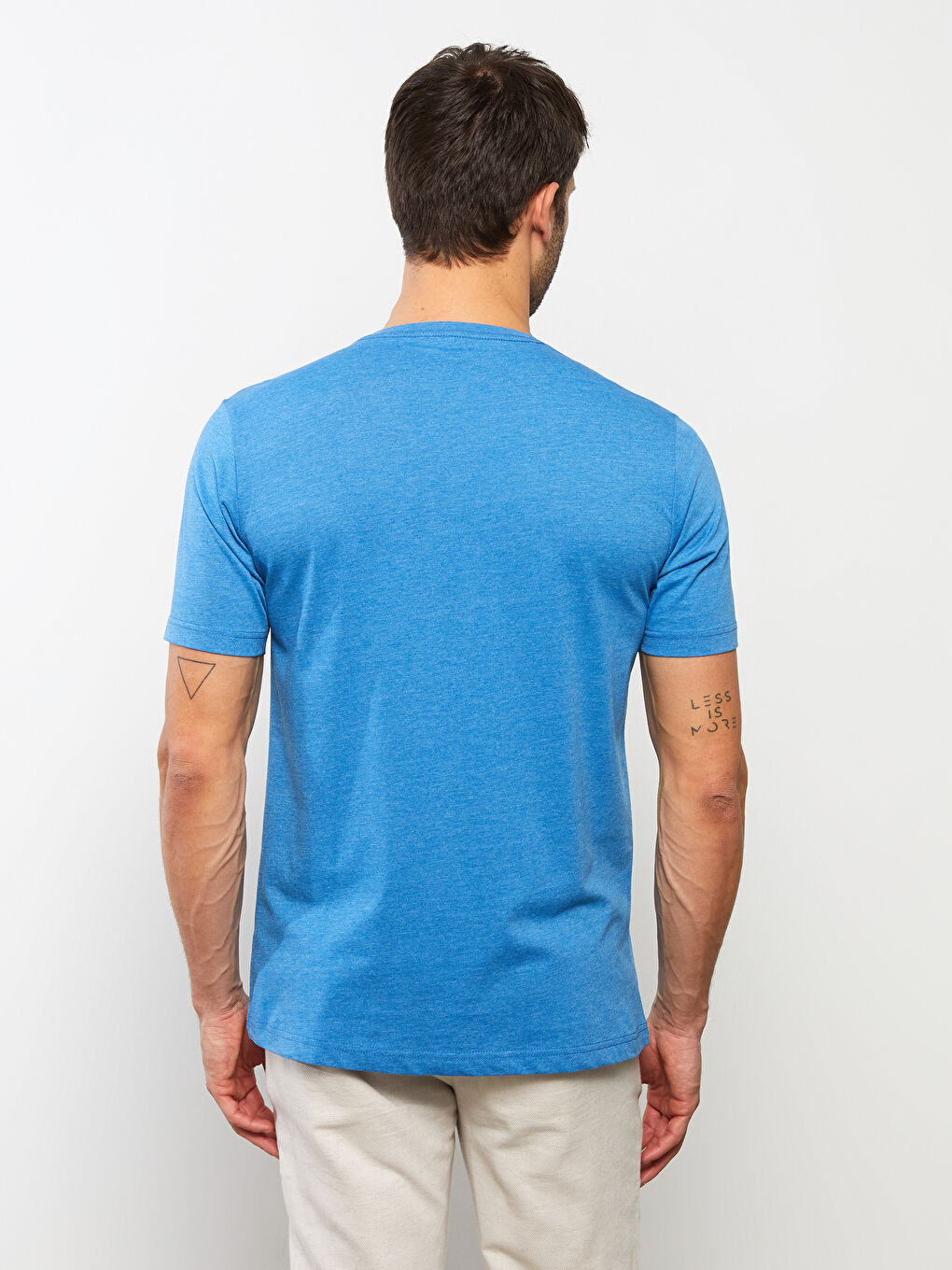 LC Waikiki V-Neck Short Sleeve Jersey Men's T-Shirt -S20839Z8-DTB
