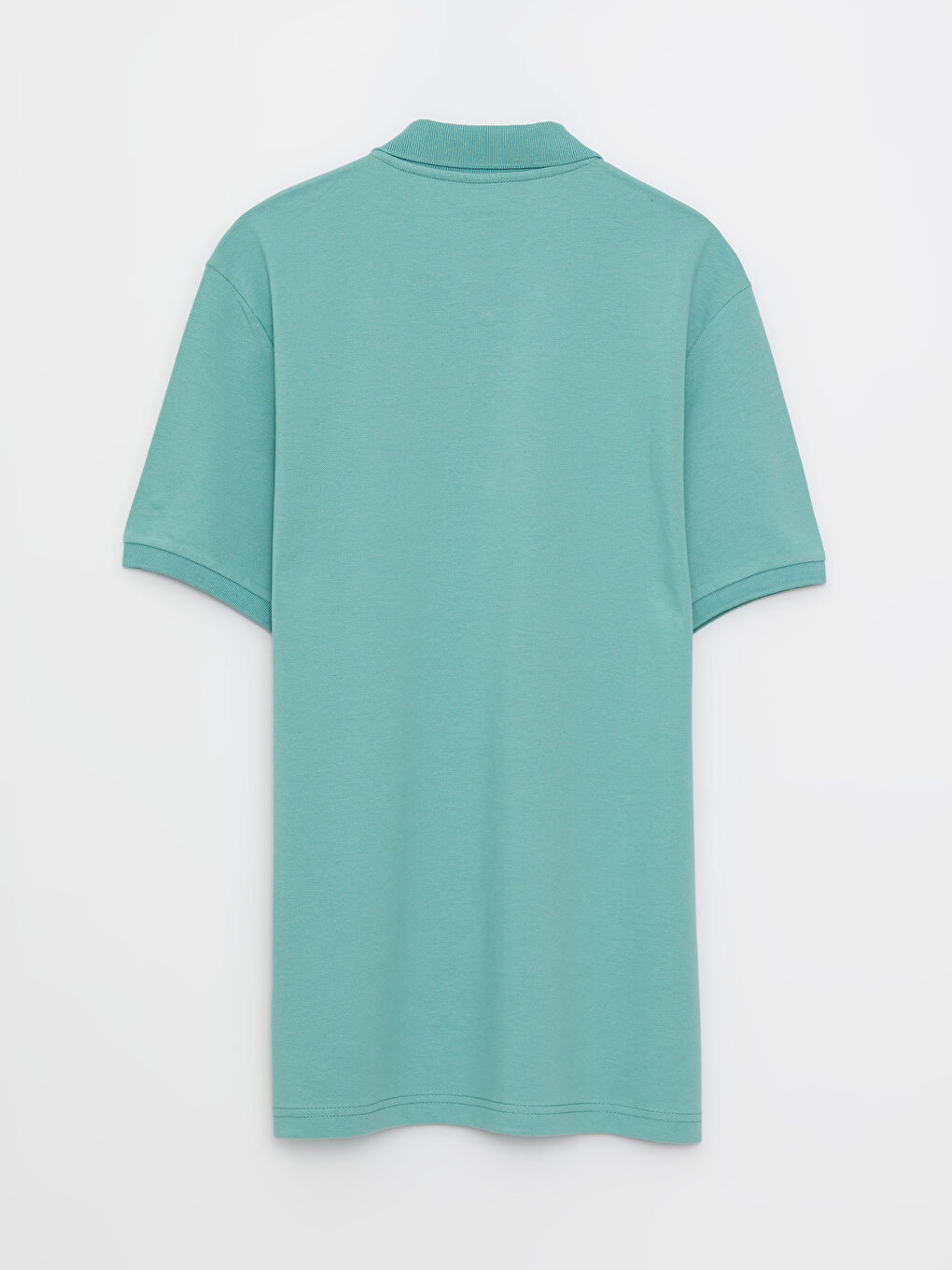 Мужская футболка-поло из пике с короткими рукавами-6