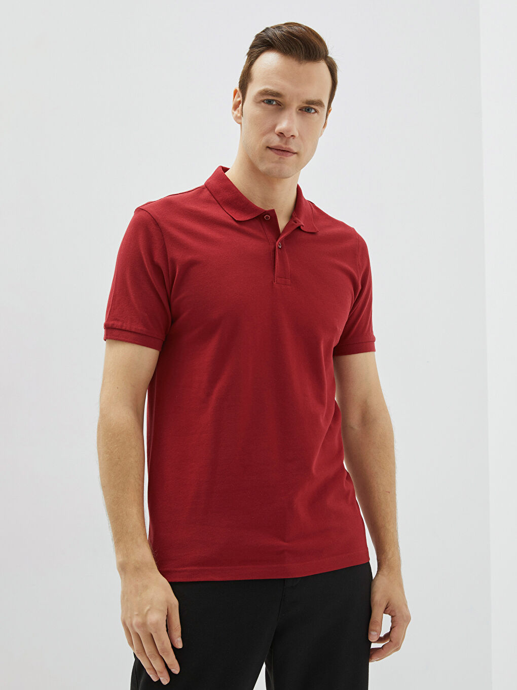LCWAIKIKI Classic Polo Neck Short Sleeve Pique Men's T-Shirt -S20841Z8-HRF