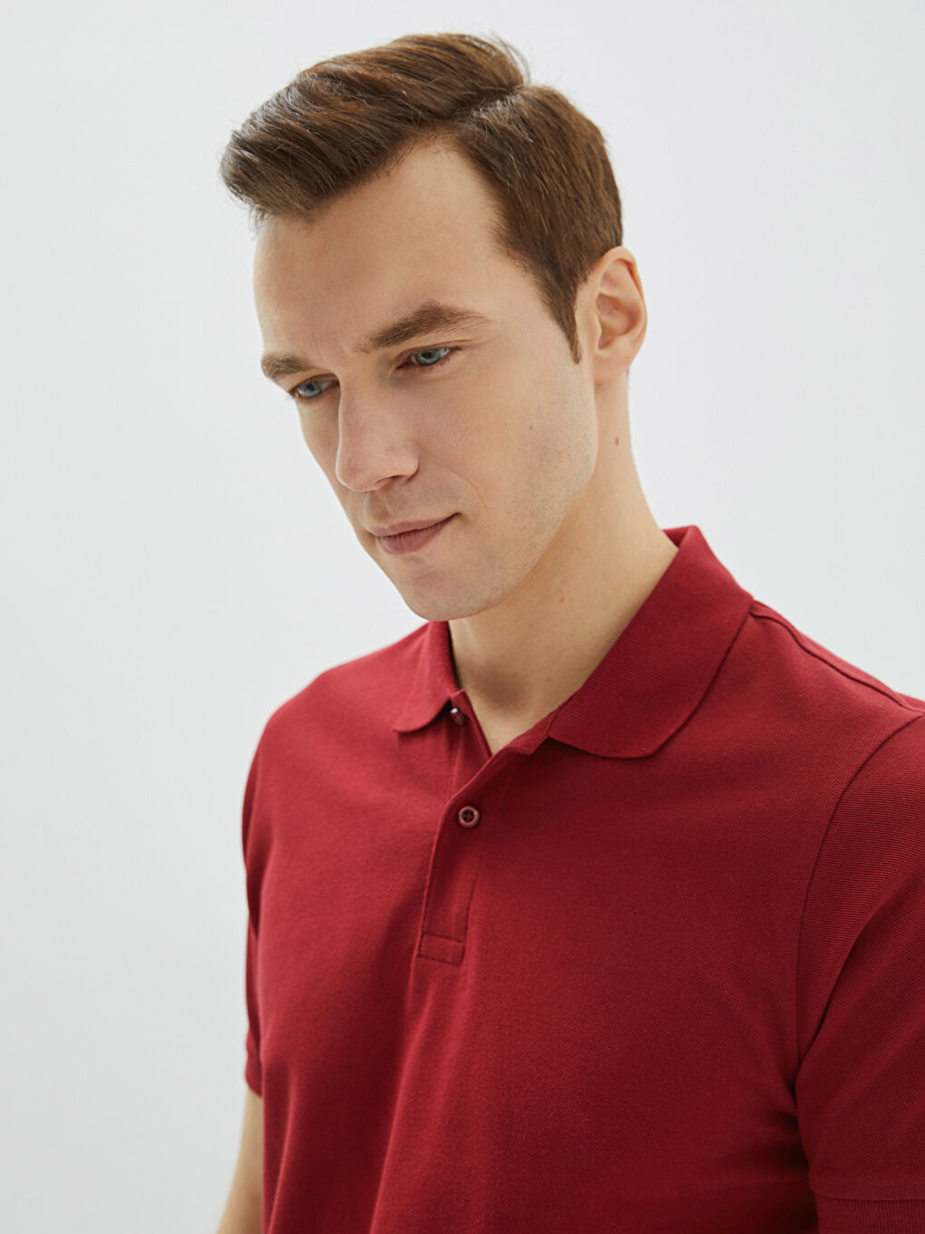 LCWAIKIKI Classic Polo Neck Short Sleeve Pique Men's T-Shirt -S20841Z8-HRF
