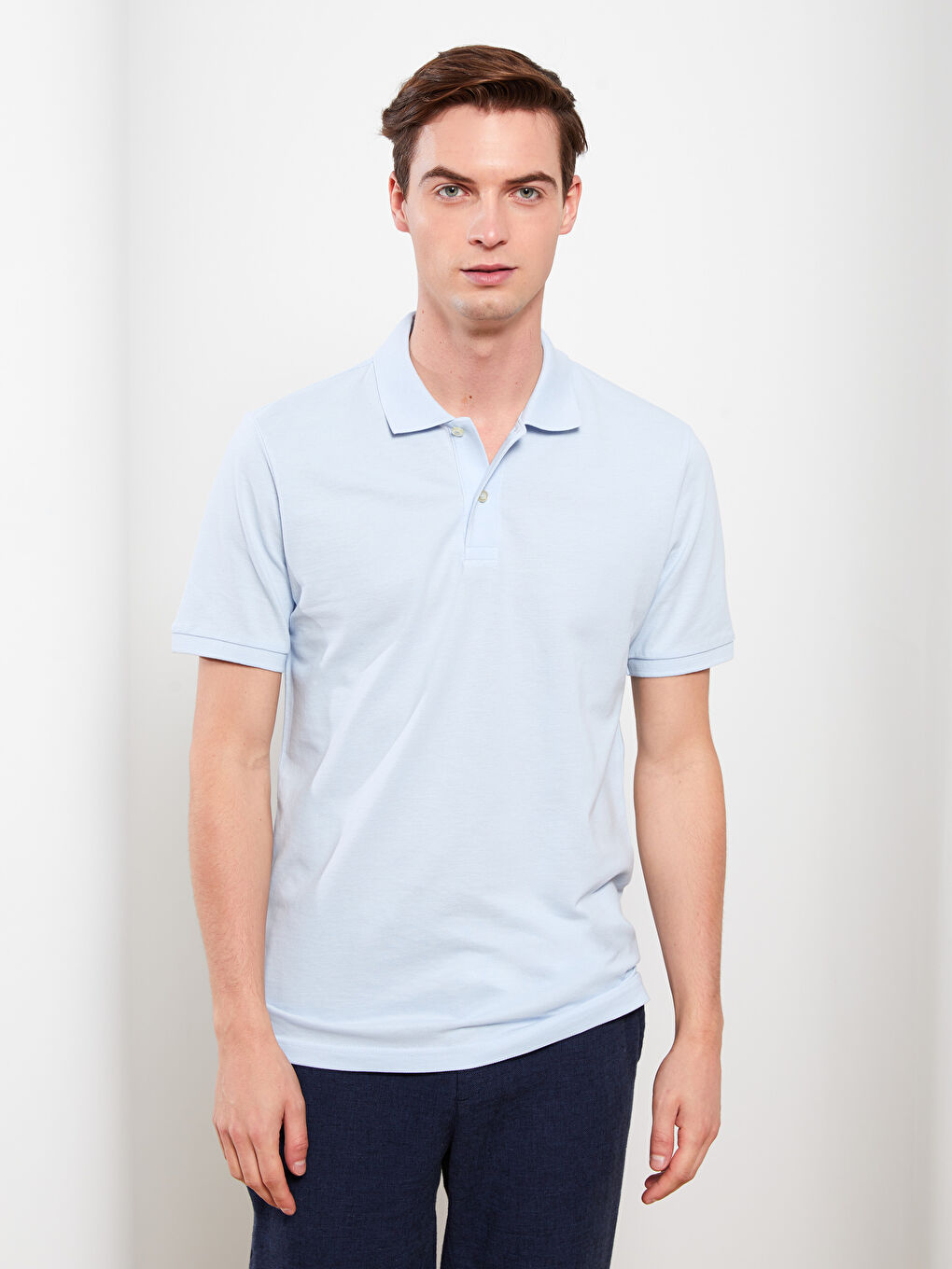 Polo Neck Short Sleeve Pique Men's T-Shirt