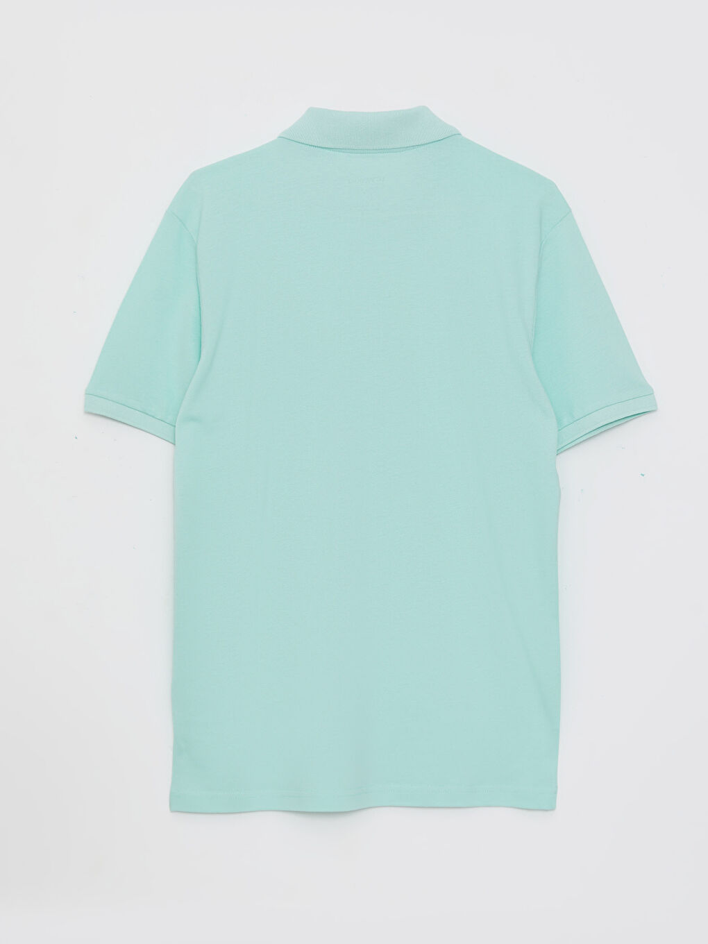 Turkuaz Polo Yaka Kısa Kollu Pike Erkek Tişört-6