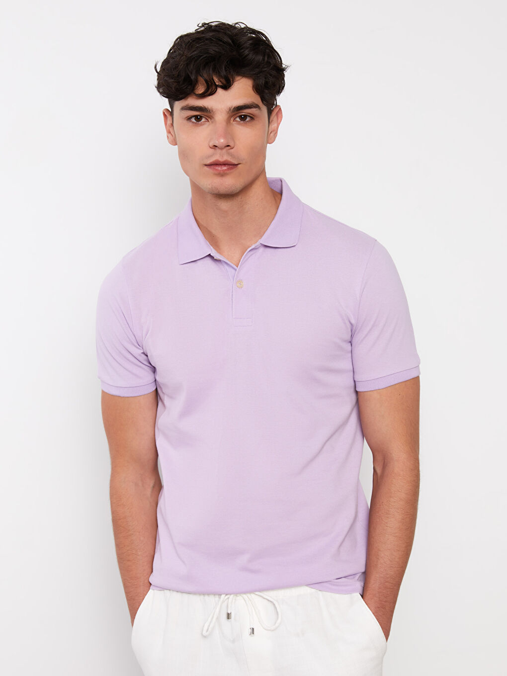 LCWAIKIKI Classic T-shirt en piqué à manches courtes et col polo pour homme -S20841Z8-FMN