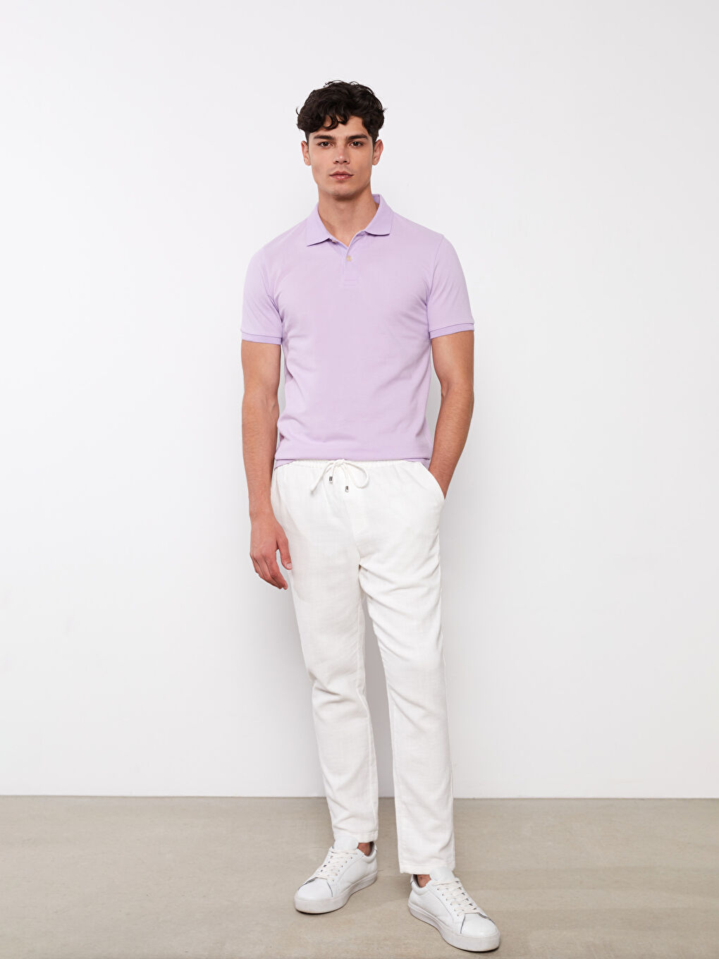 LCWAIKIKI Classic T-shirt en piqué à manches courtes et col polo pour homme -S20841Z8-FMN
