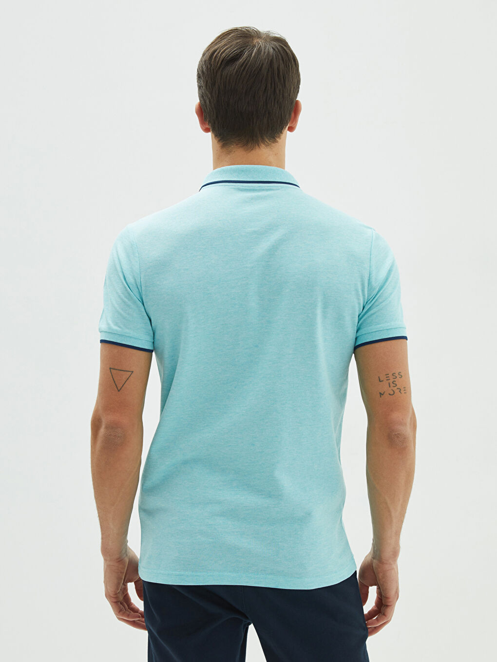 Polo Neck Short Sleeve Pique Men's T-Shirt-4