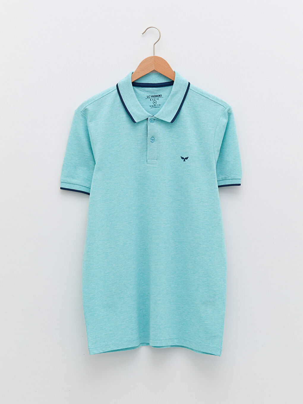 Polo Neck Short Sleeve Pique Men's T-Shirt-5