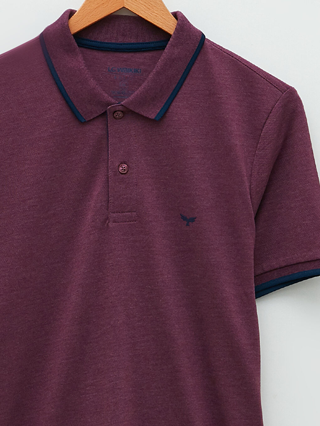 Polo Neck Short Sleeve Pique Men's T-Shirt-7