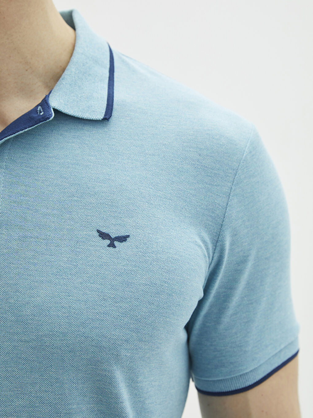 LCWAIKIKI Basic Polo-Kragen Kurzarm Piqué Herren T-Shirt -S20842Z8-LDB