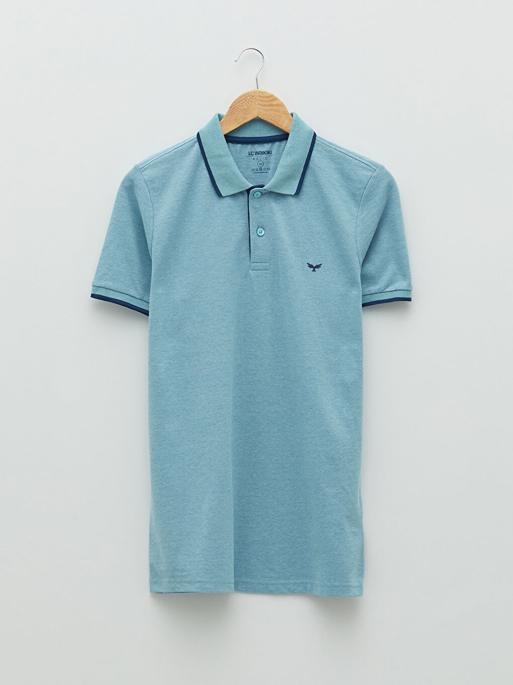 Polo Neck Short Sleeve Pique Men's T-Shirt-5